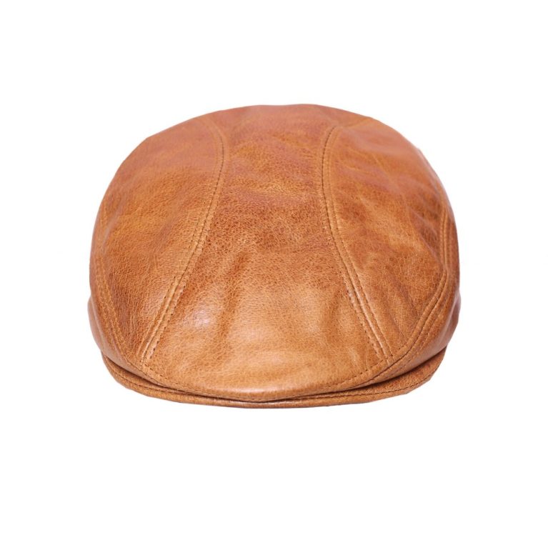 Flat Cap In Leather